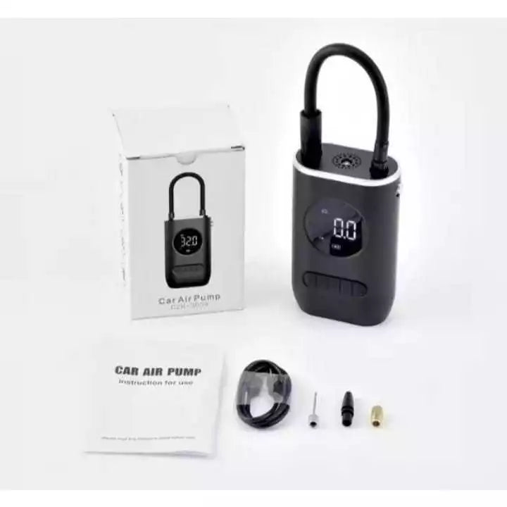 Mini Compressor de Ar Portatil Recarregavél Digital USB Calibrador Pneu