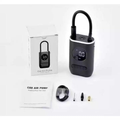 Mini Compressor de Ar Portatil Recarregavél Digital USB Calibrador Pneu