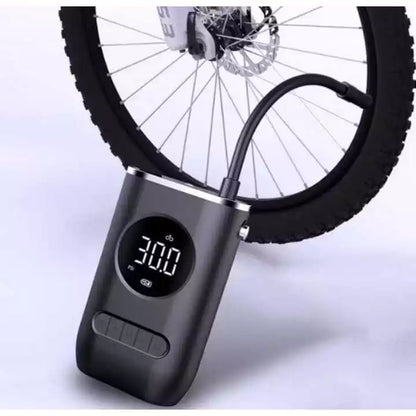 Mini Compressor de Ar Portatil Recarregavél Digital USB Calibrador Pneu
