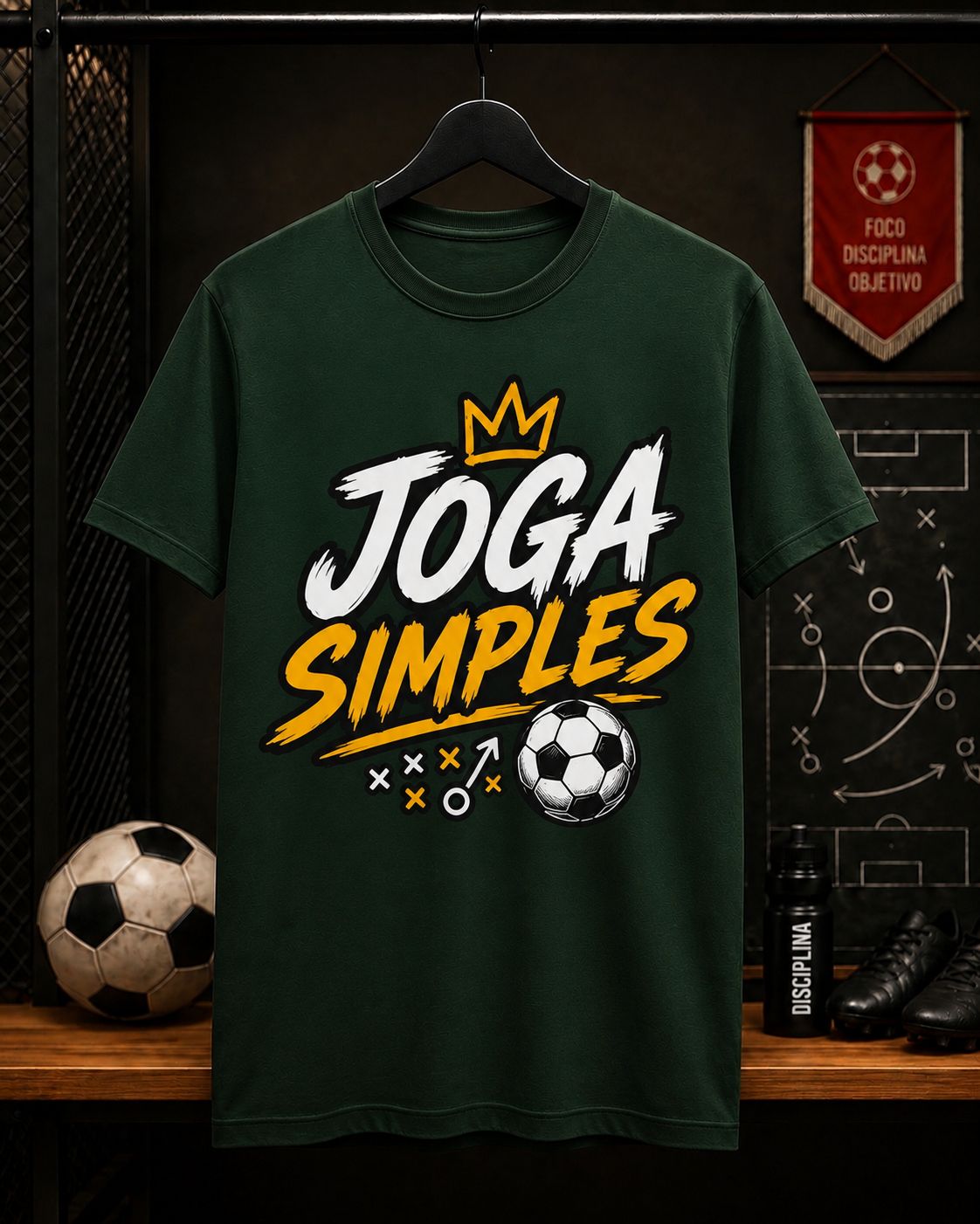 Camisa Futebol — Eusoubitenca ⭐ (verde militar)