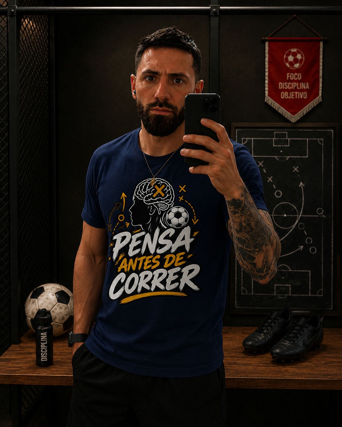 Camisa Futebol — Eusoubitenca ⭐ (Azul Marinho)