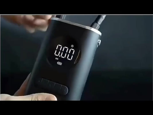 Mini Compressor de Ar Portatil Recarregavél Digital USB Calibrador Pneu